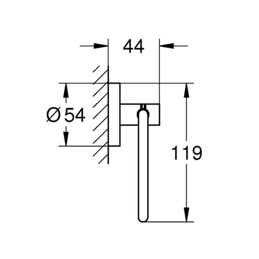 Поставка за тоалетна хартия Grohe Essentials 40689DA1 – Grohe 11.1.4.0005 – снимка 1